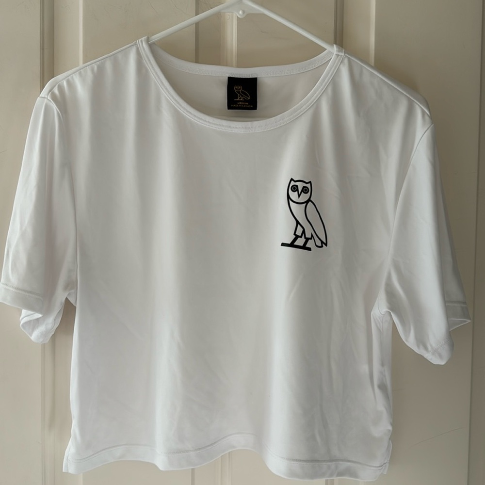 OVO Cropped Tee with Logo